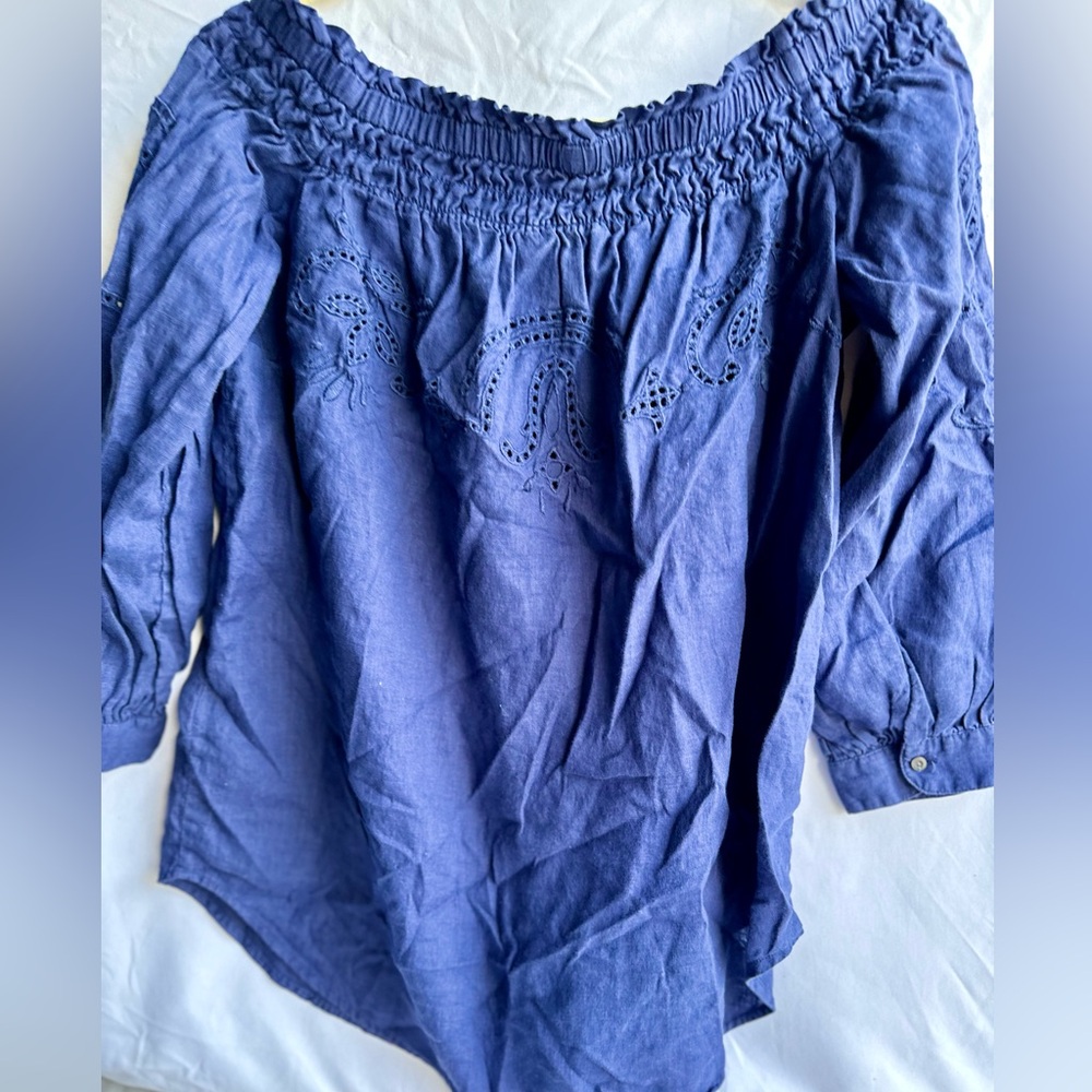 Ralph Lauren Navy Off Shoulder